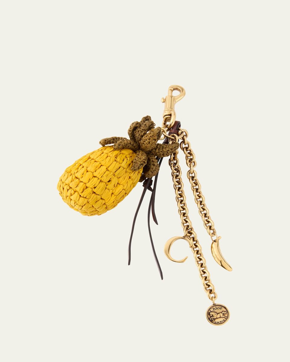 Crochet Pineapple Bag Charm
